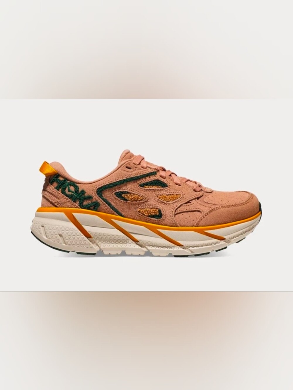 Hoka Clifton L Embroidery Women's  Sirocco / Mountain View Low Size 6.5